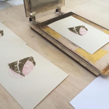 Wagashi #printmaking #mimeograph #printmakingart
