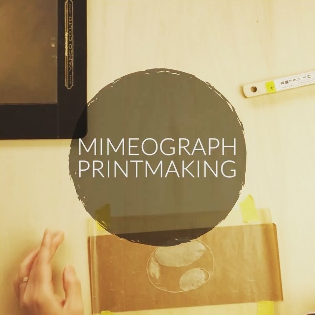 Video #printmaking #mimeograph #hanga #printmakingart